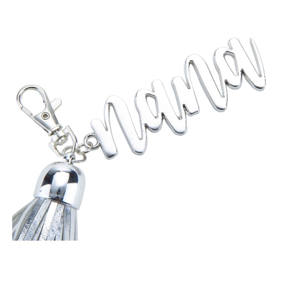 NEW Nana Tassel Keychain Hook Silver Mother’s Day Birthday Gift